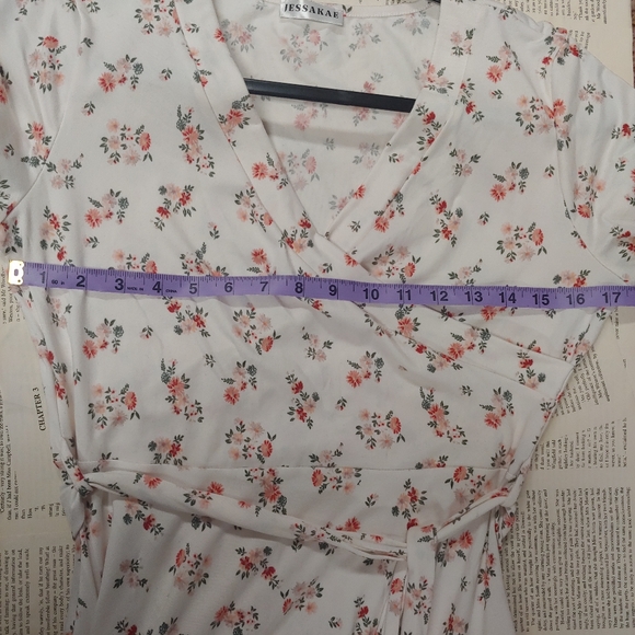 Floral JessaKae Faux Wrap Dress - Picture 6 of 7